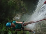 Abseiling a 100m waterfall, Vanuatu